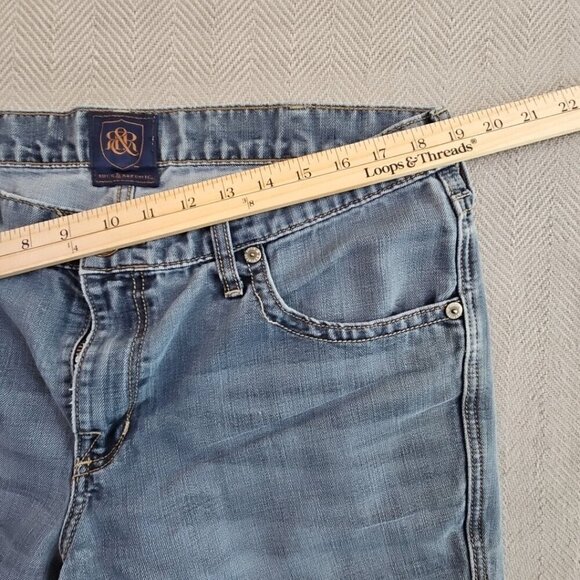 Rock & Republic Jeans Men's Size 36x30 Neil Cut Denim Blue Flap Pockets EUC - Picture 3 of 16